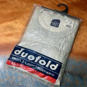 VTG New Duofold Wool plus underwear Men's XL Long Sleeve Layering Shirt usa